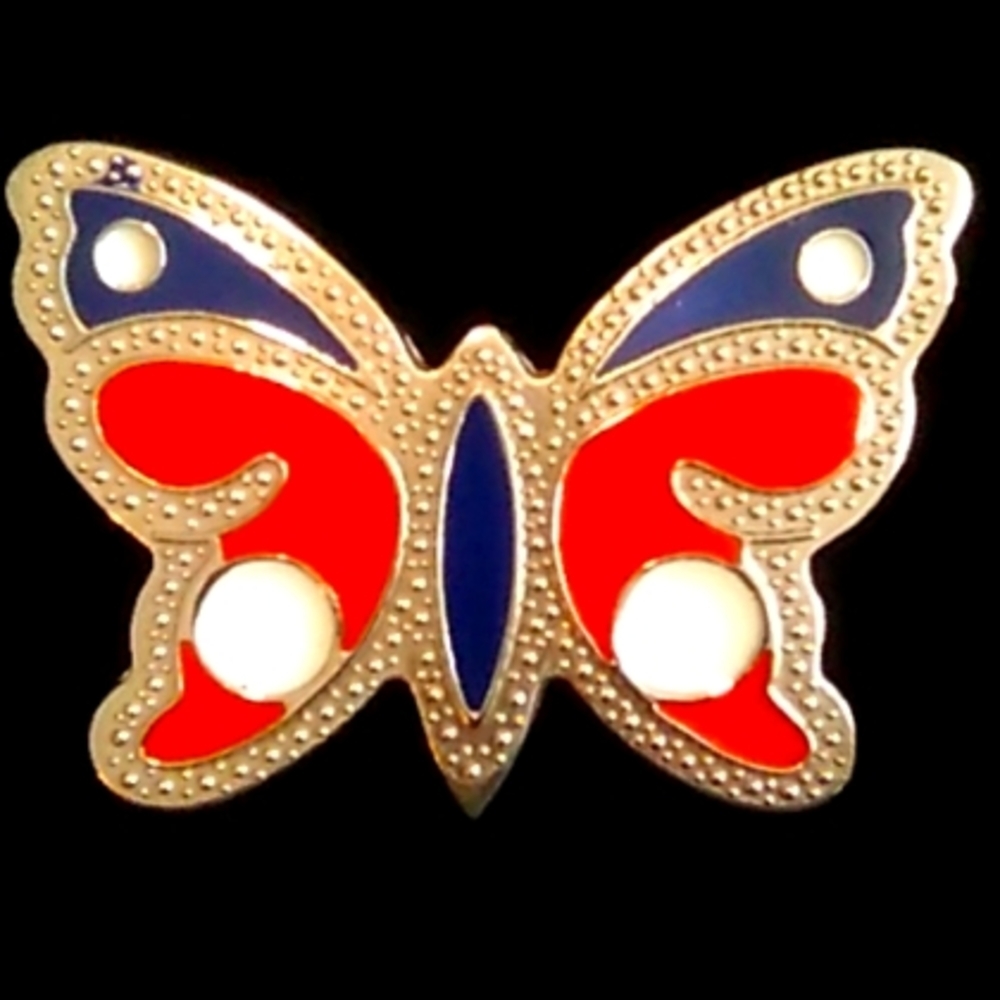 Vintage Butterfly Belt Buckle